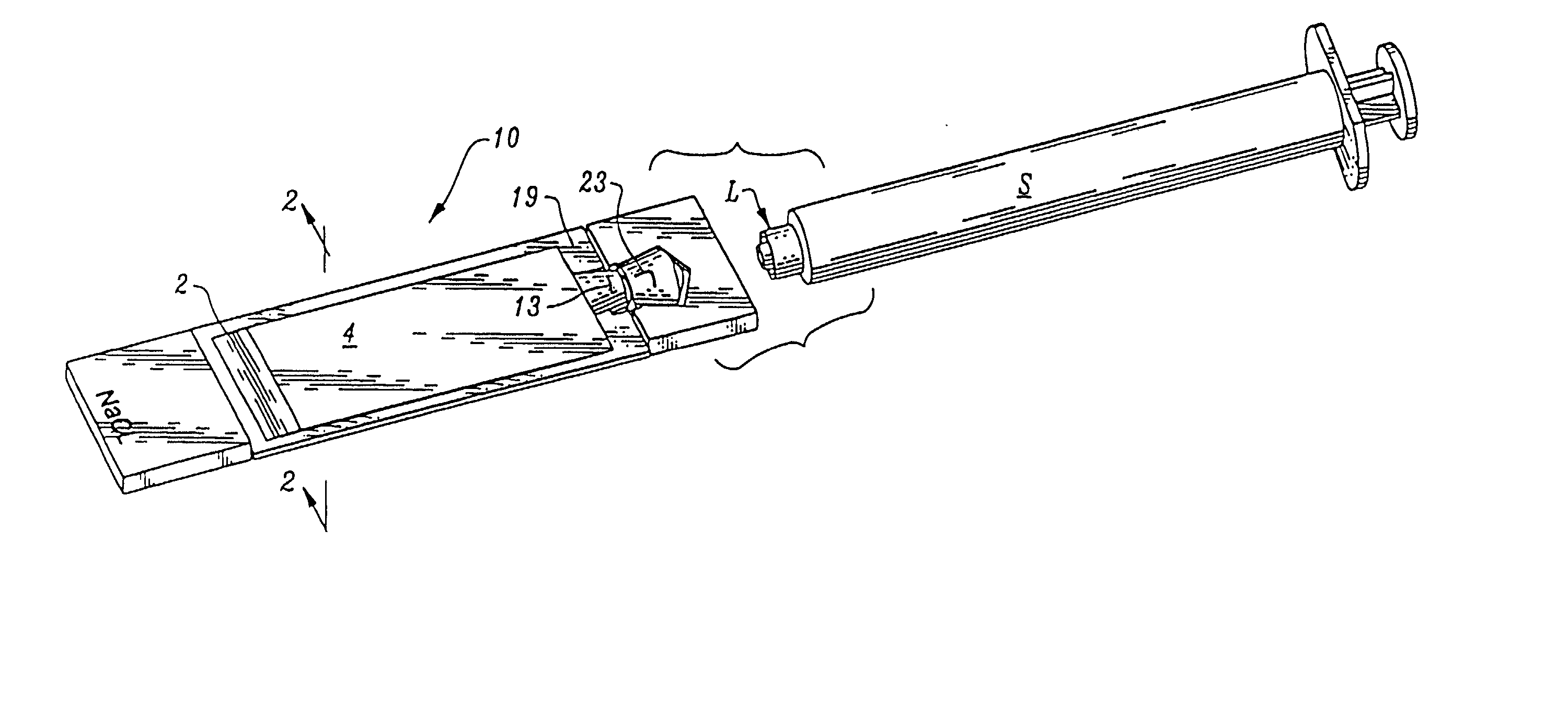 Needleless method and apparatus for transferring liquid from a container to an injecting device without ambient air contamination