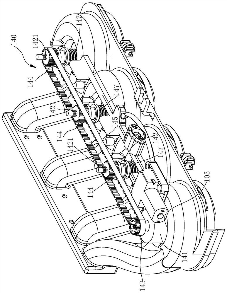 Brush head module for cleaning machine and cleaning machine