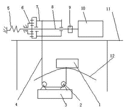 Reel type sea wave energy generating device