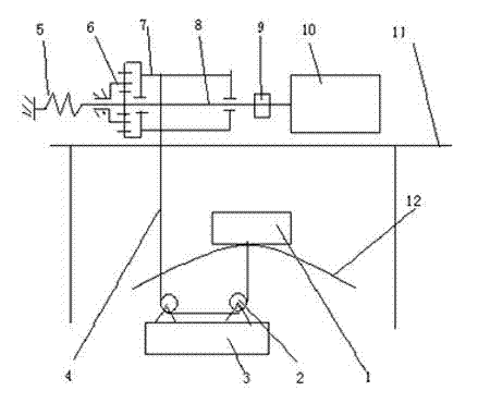 Reel type sea wave energy generating device