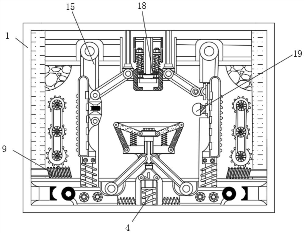 Energy-saving device for automatically positioning face during face recognition of person