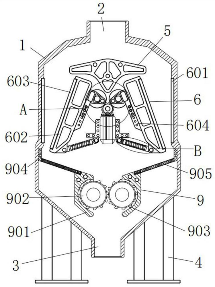 Construction waste treatment equipment and construction waste regeneration system