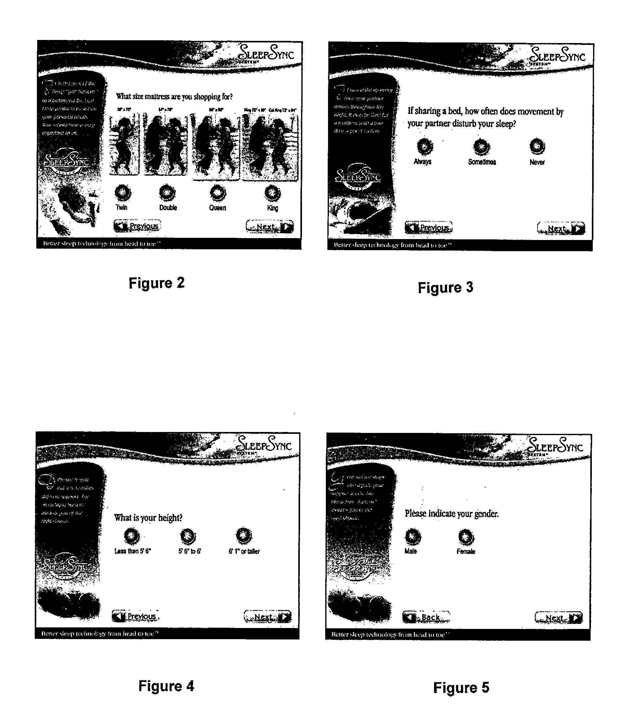 System and Method for Selecting a Pillow and Mattress