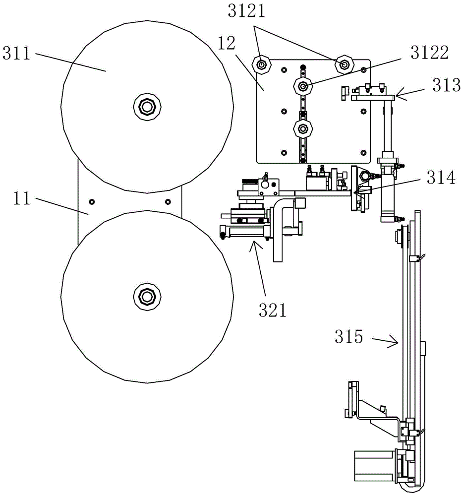 Full-automatic bagging device for edible fungus compost