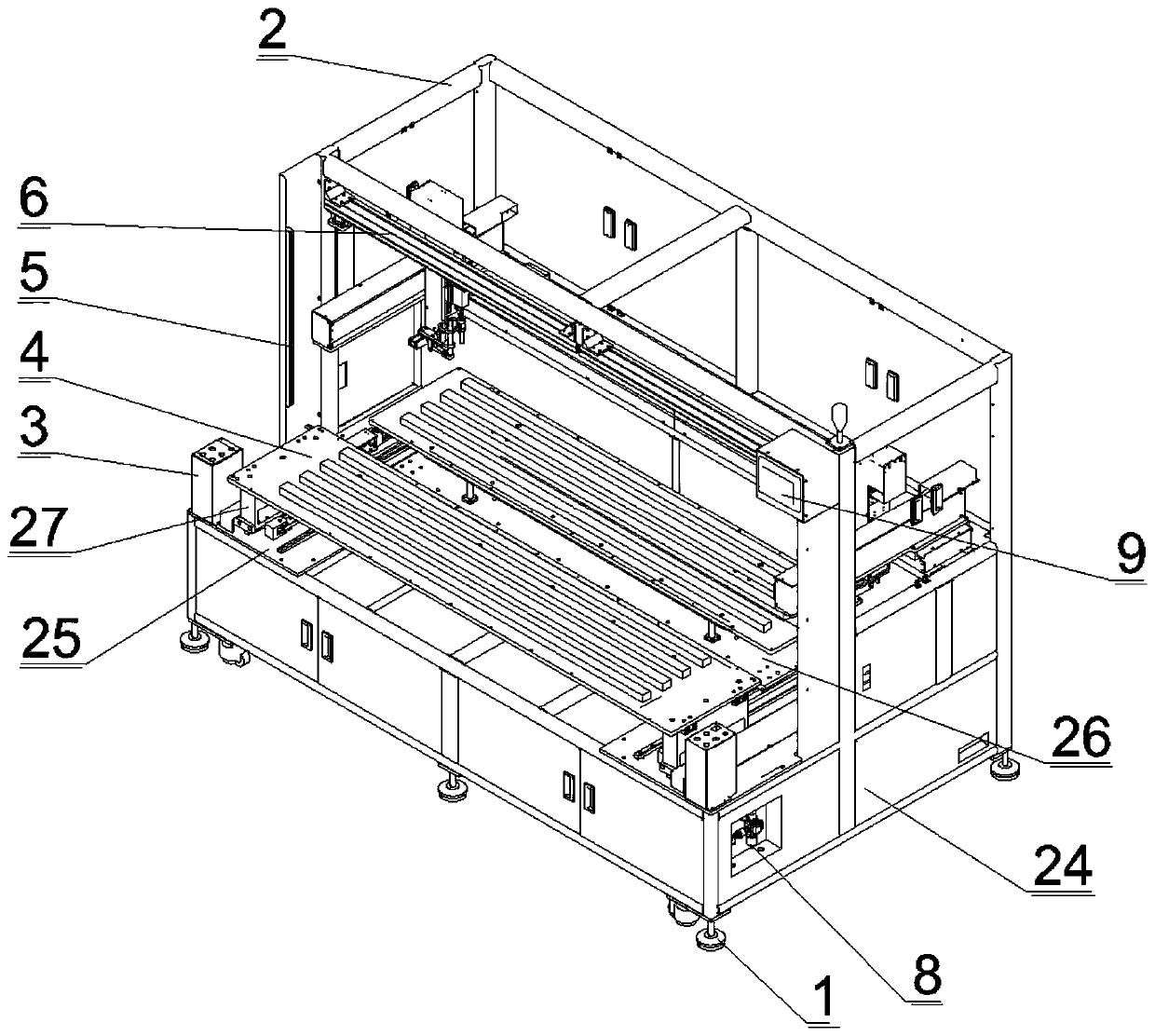 Intelligent servo screw locking equipment for clothes hanger