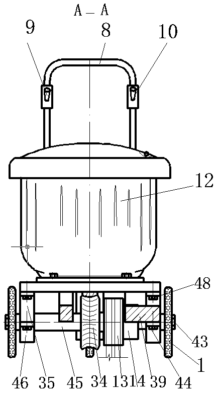 Agricultural digging weeding machine