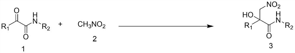 Synthesis method of alpha-hydroxyl beta-nitroamide compound