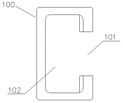 Embedding method for embedding box iron in concrete component