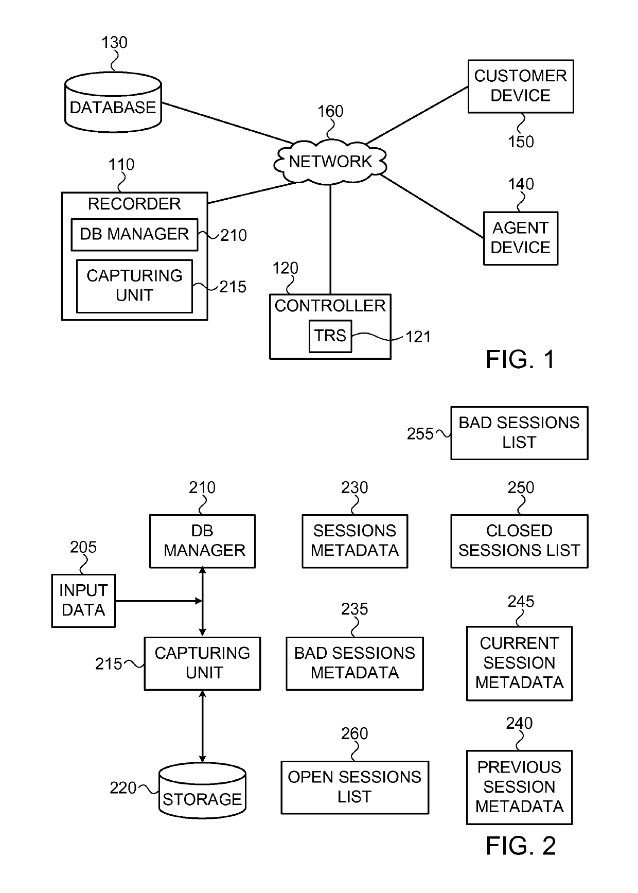 System and method for generating metadata for a recorded session