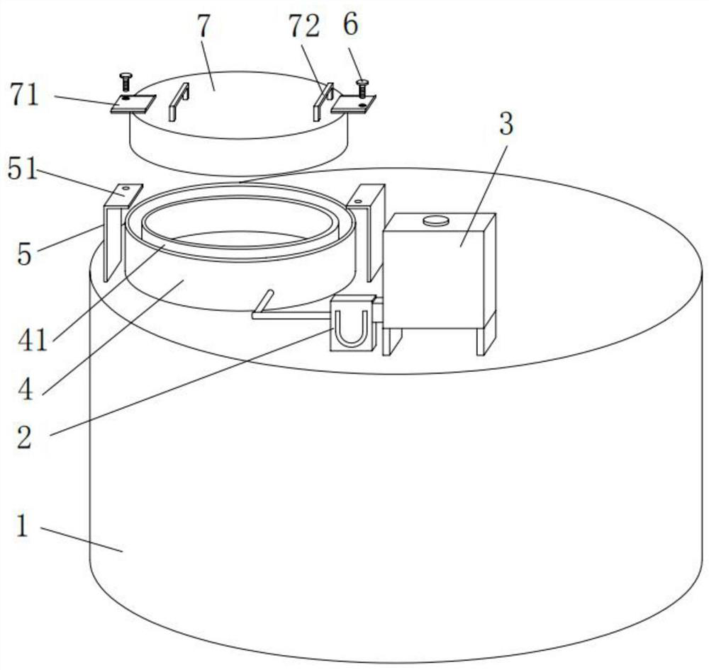 A steam hydrolysis pot is sealed with water