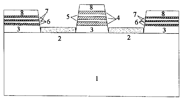 Method for mixing organic gallium source selective zone growing indium-gallium-arsenic-phosphor multiple quantum well