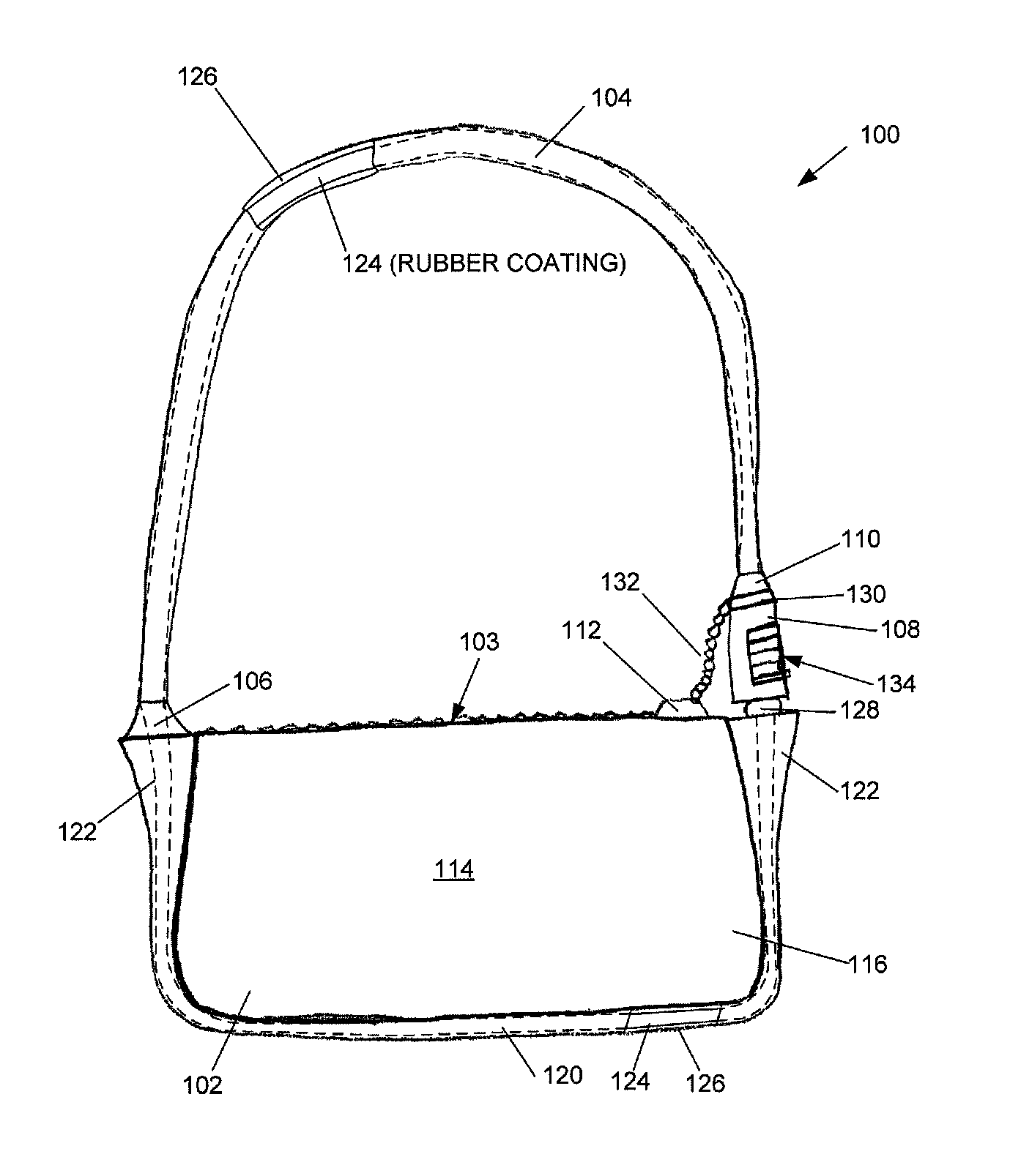 Cable lock bag