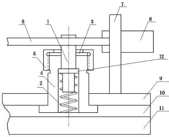 Safety device of strong impact load triggering safety case transmission mechanism