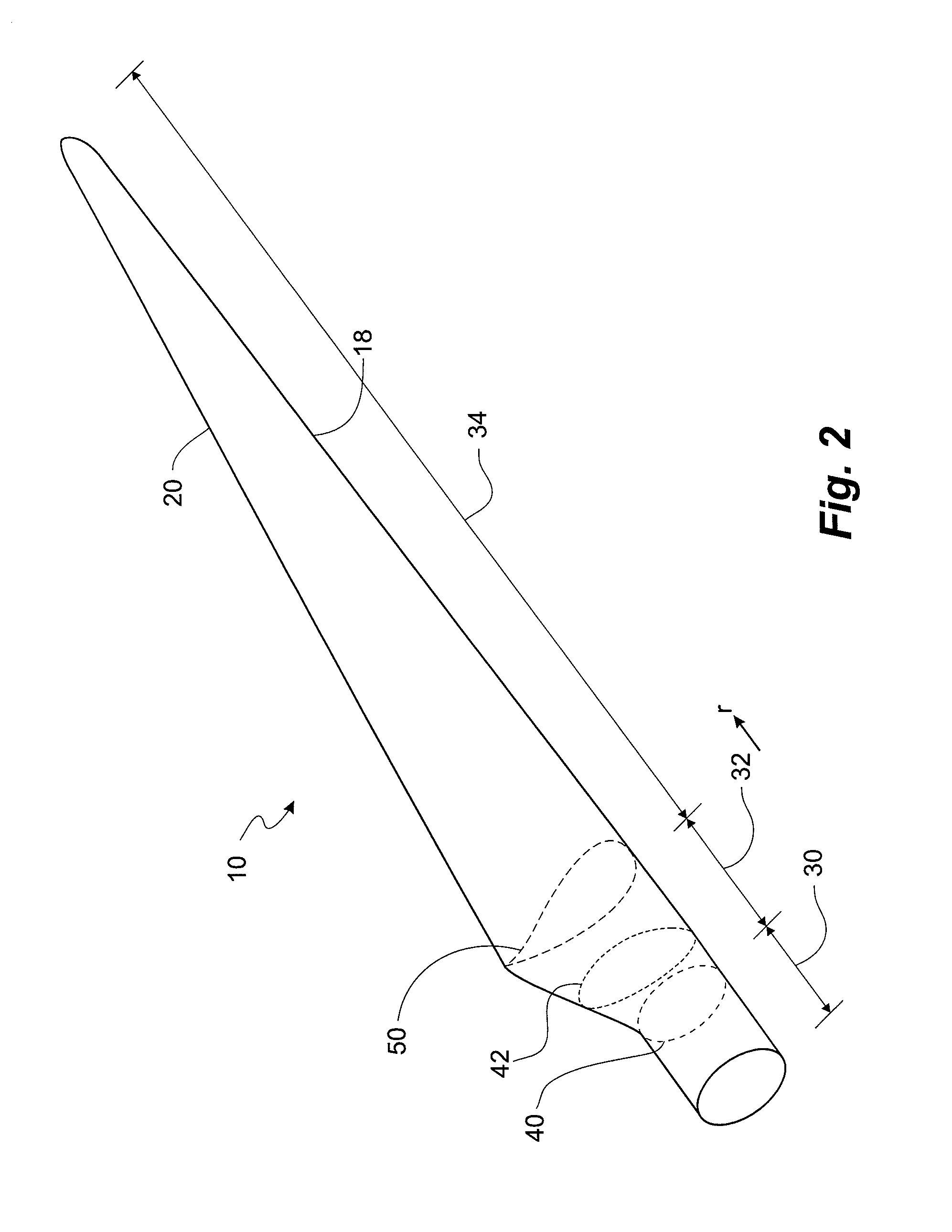 Wind turbine provided with a slat assembly