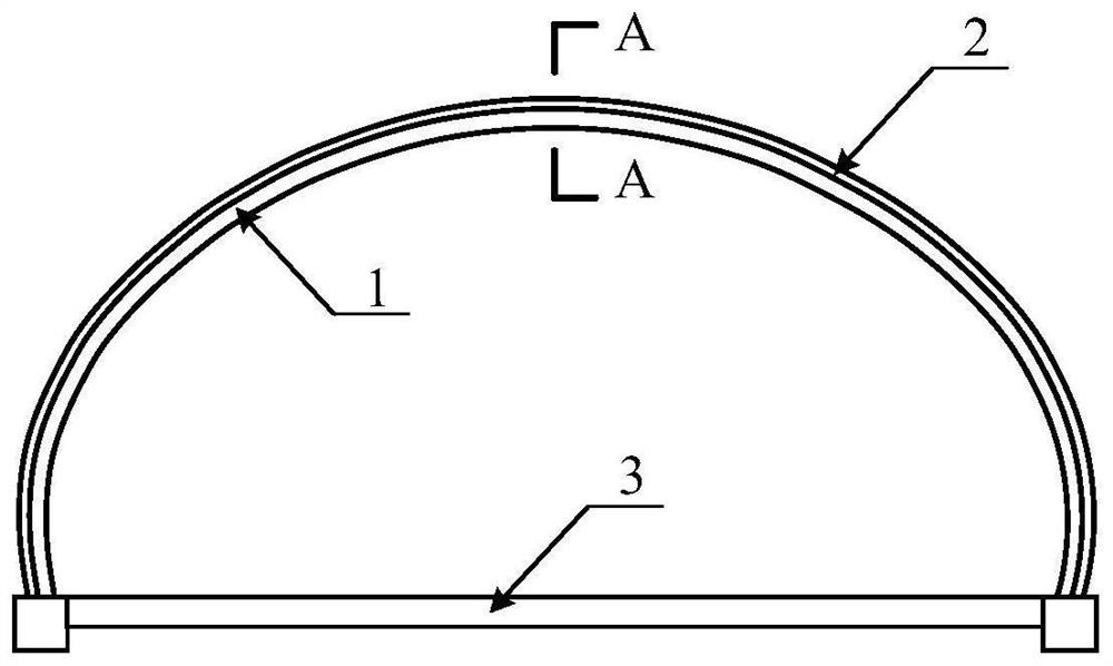 Comprehensive pipe gallery adopting jetted ultrahigh-toughness cement-based composite material and construction method of comprehensive pipe gallery