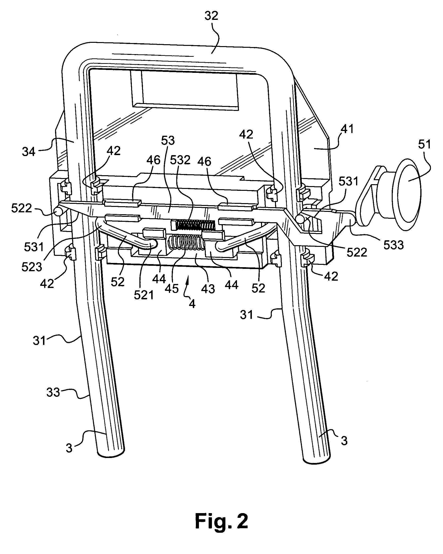 Translation movement guidance mechanism with positional locking, for adjustable elements of an automobile vehicle seat