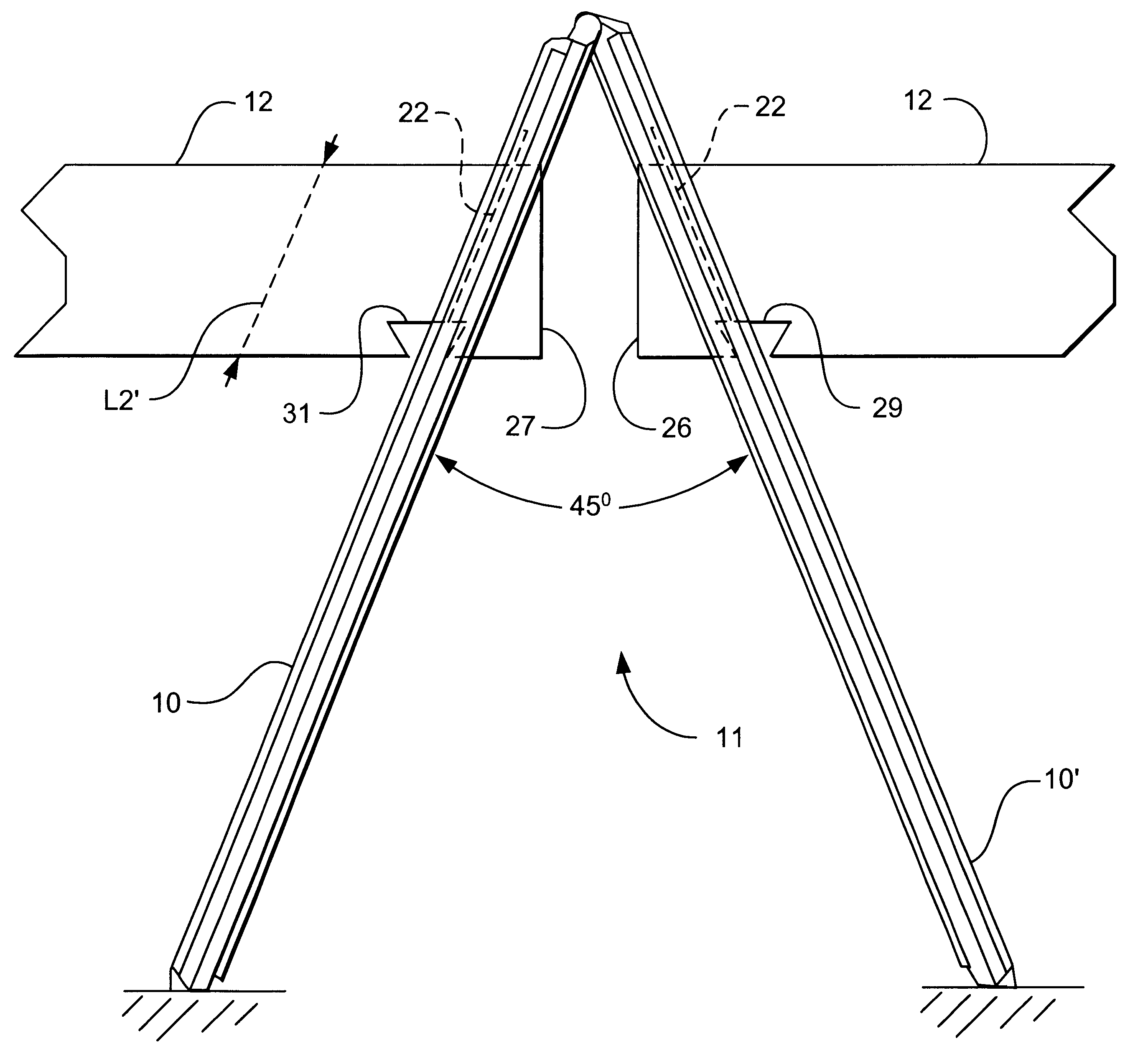 Crowd control rail assembly