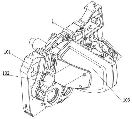 High-performance compact type direction-changing weft insertion device