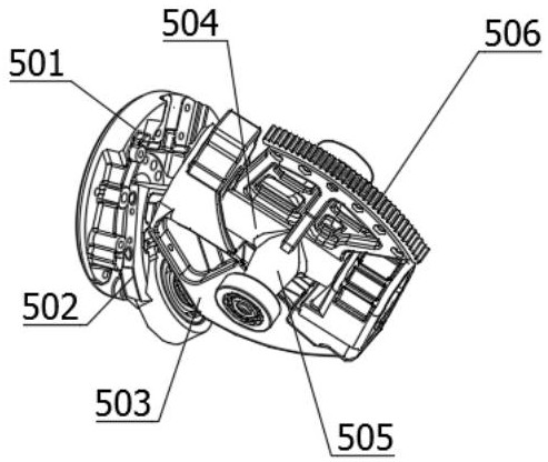 High-performance compact type direction-changing weft insertion device