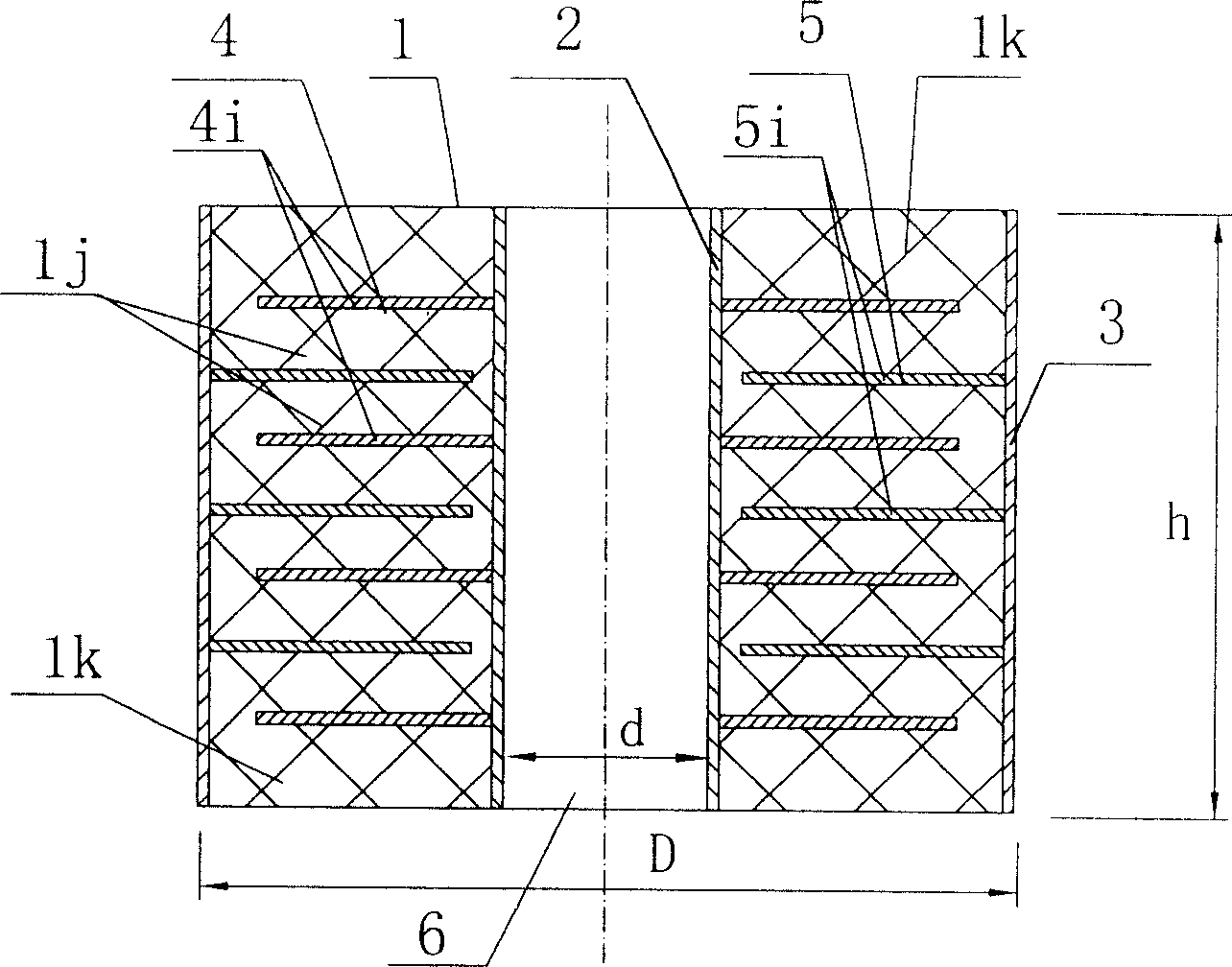 Ring ceramic dielectric capacitors