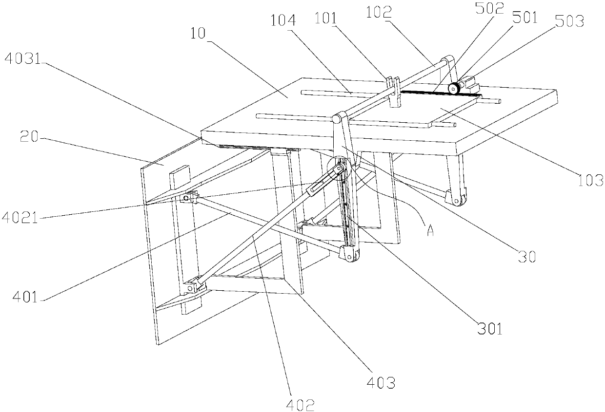 A stepless adjustable push-rock composite wave maker