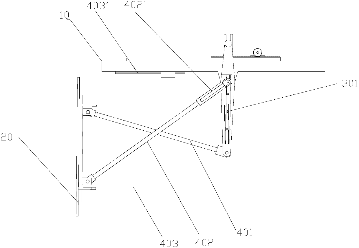 A stepless adjustable push-rock composite wave maker