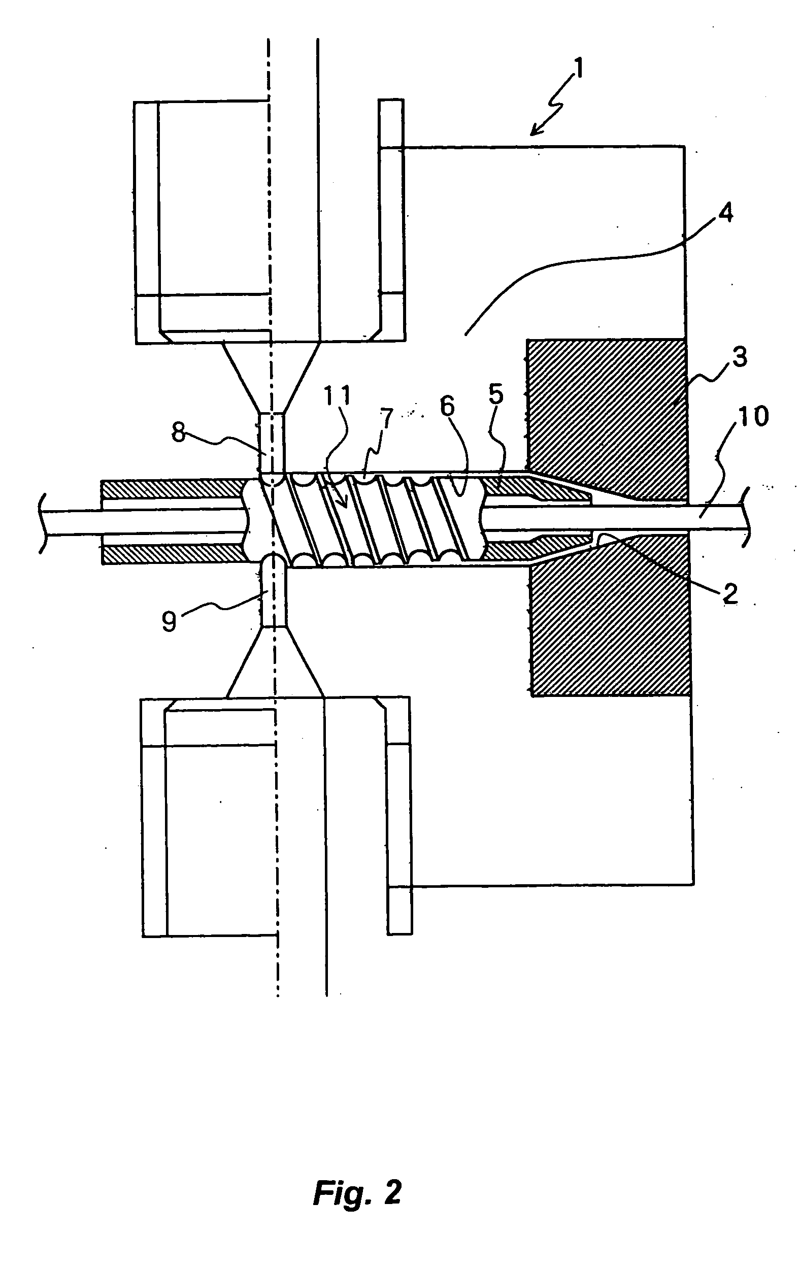 Stiffness-taper tubing and the manufacturing method, and manufacturing apparatus for such tubing