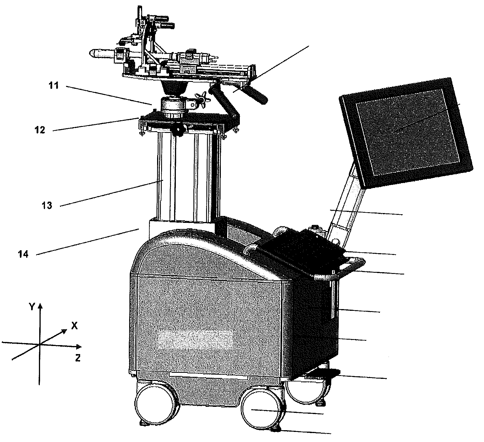 Apparatus and method for motorised placement of needle