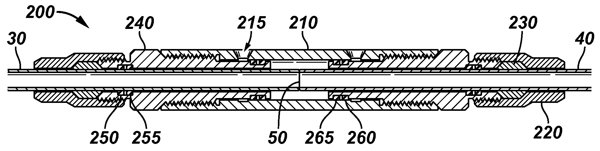 Method and system of hydraulic control line connection