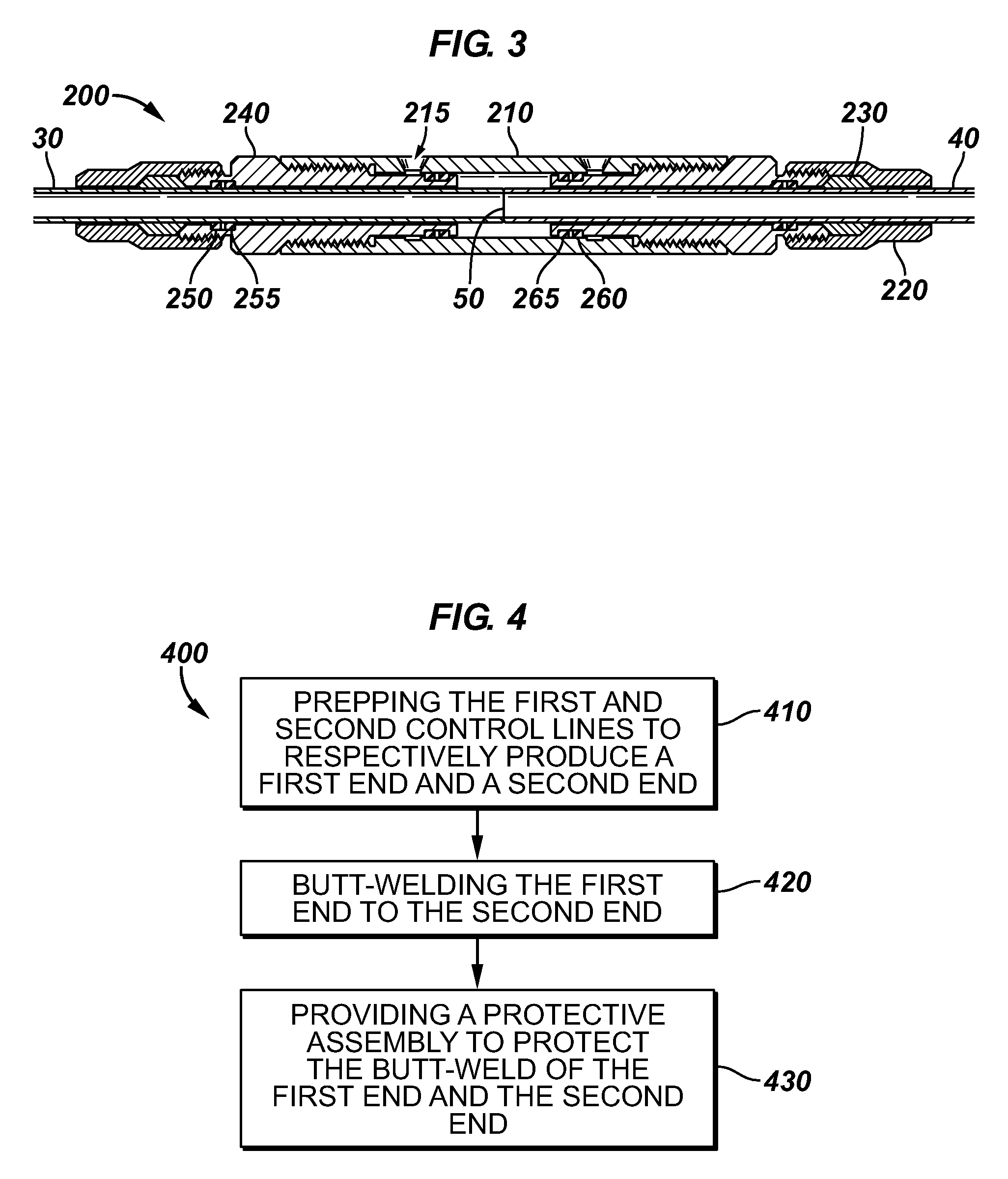 Method and system of hydraulic control line connection