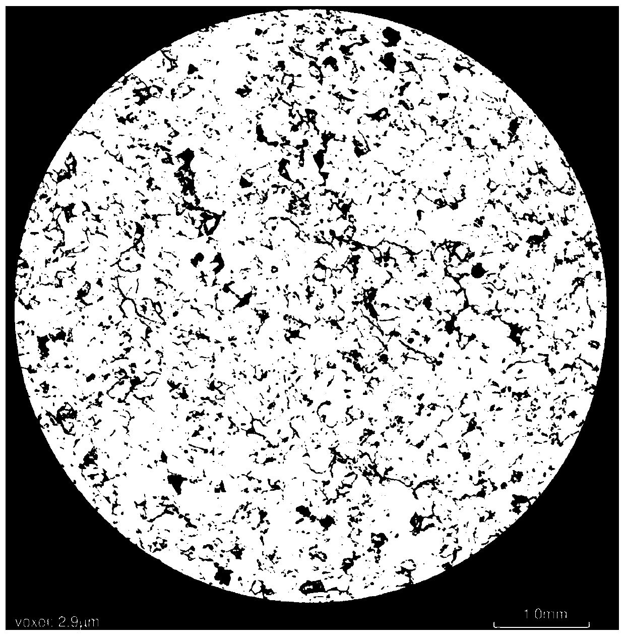 Tight sandstone pore size and NMR t  <sub>2</sub> Method and system for determining value conversion relationship