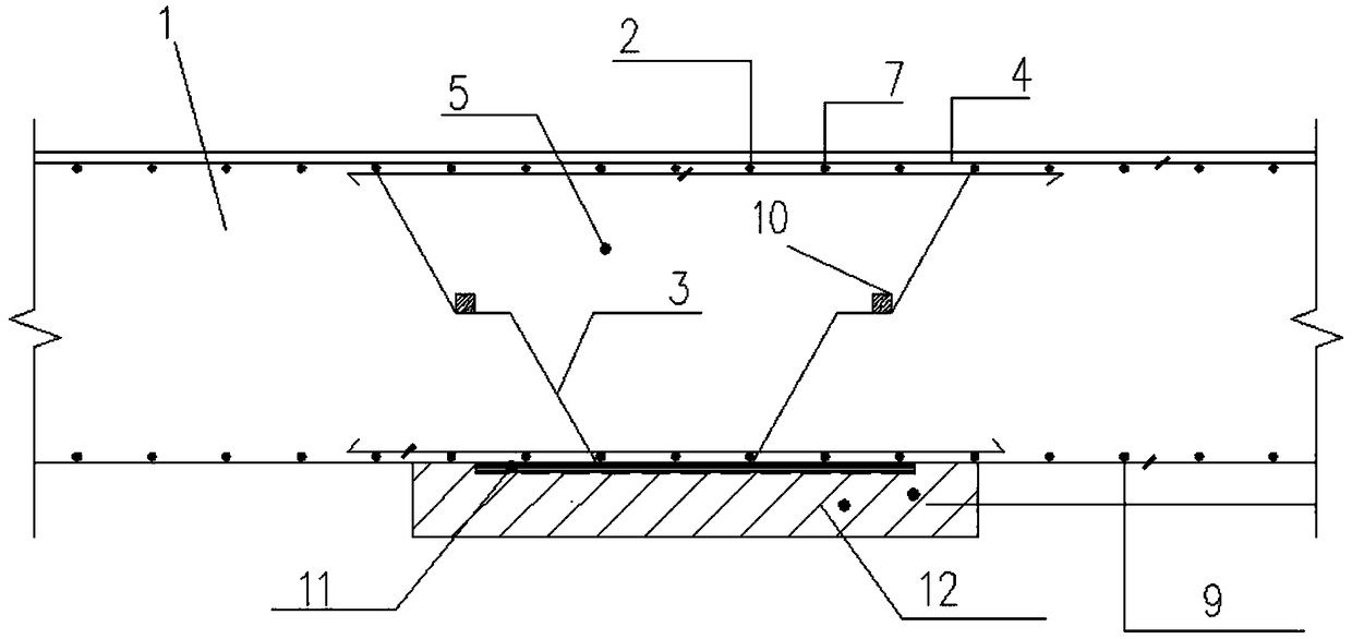 Stair type expansion reinforcing band system and construction method