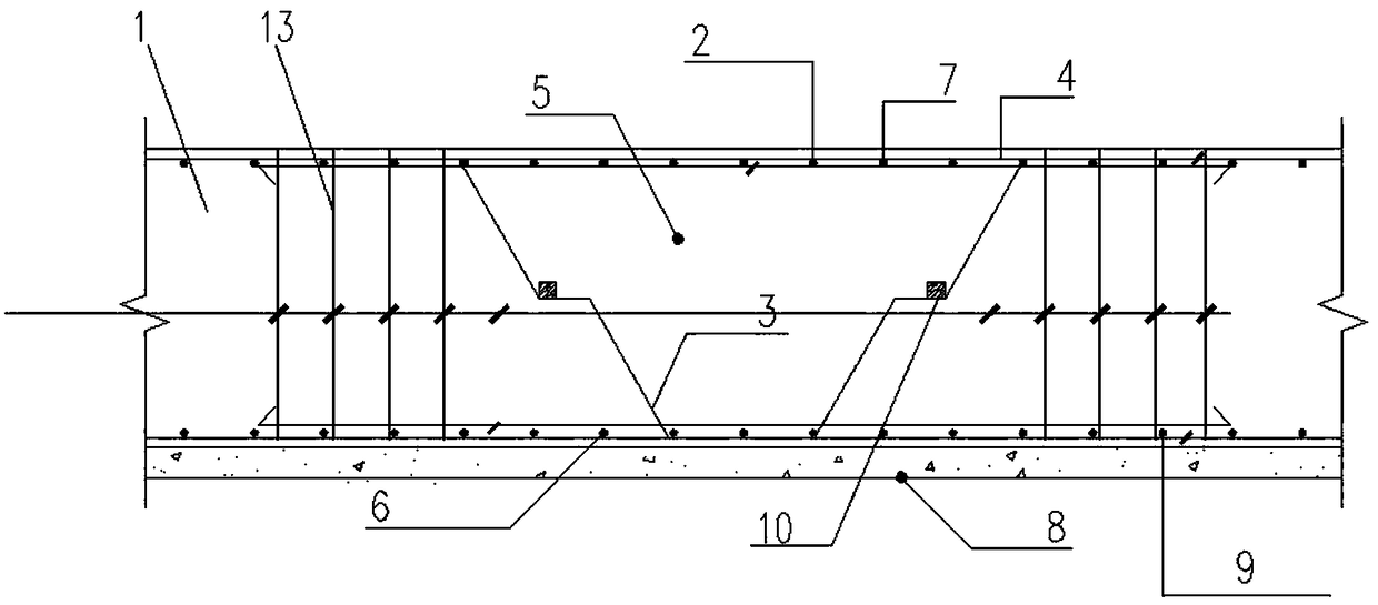 Stair type expansion reinforcing band system and construction method