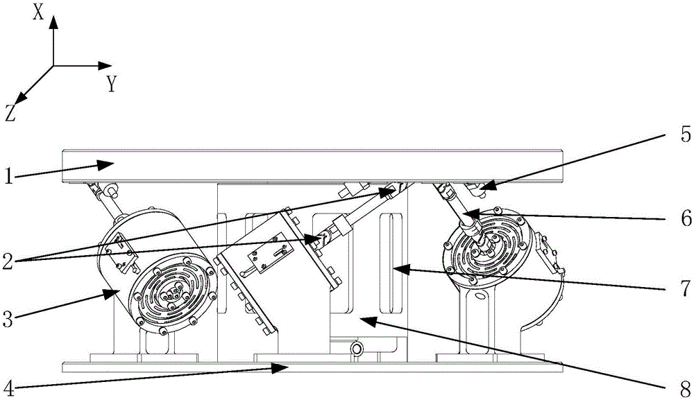 Multi-dimensional parallel platform and system integrating direction pointing and vibration isolation