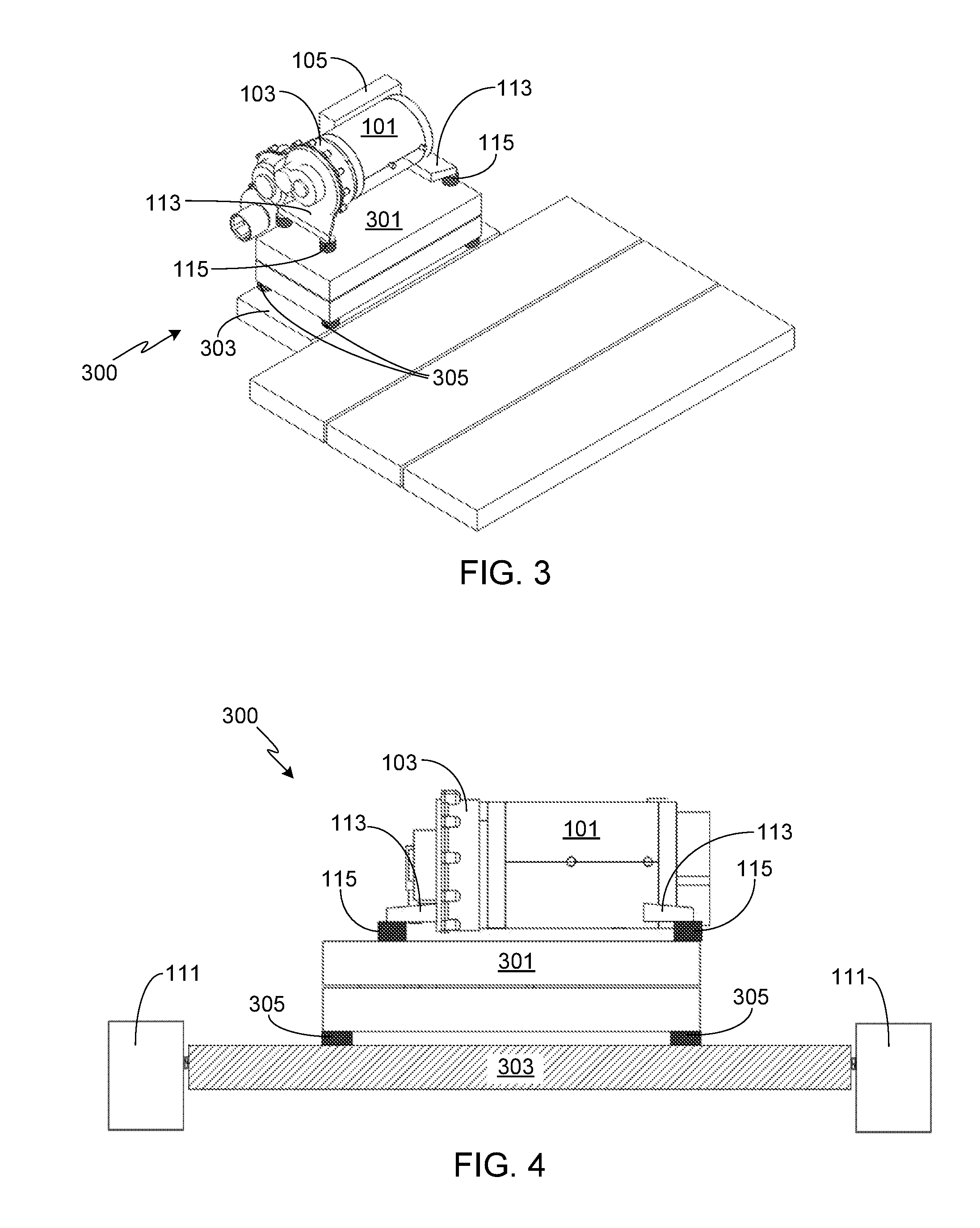 Compliantly Mounted Motor Assembly Utilizing Dual Levels of Vibration Isolation