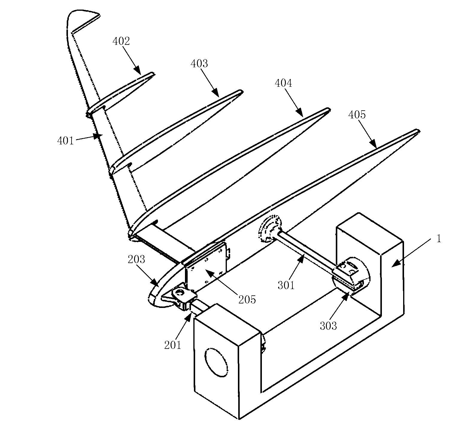 Dual-drive bionic pectoral fin framework