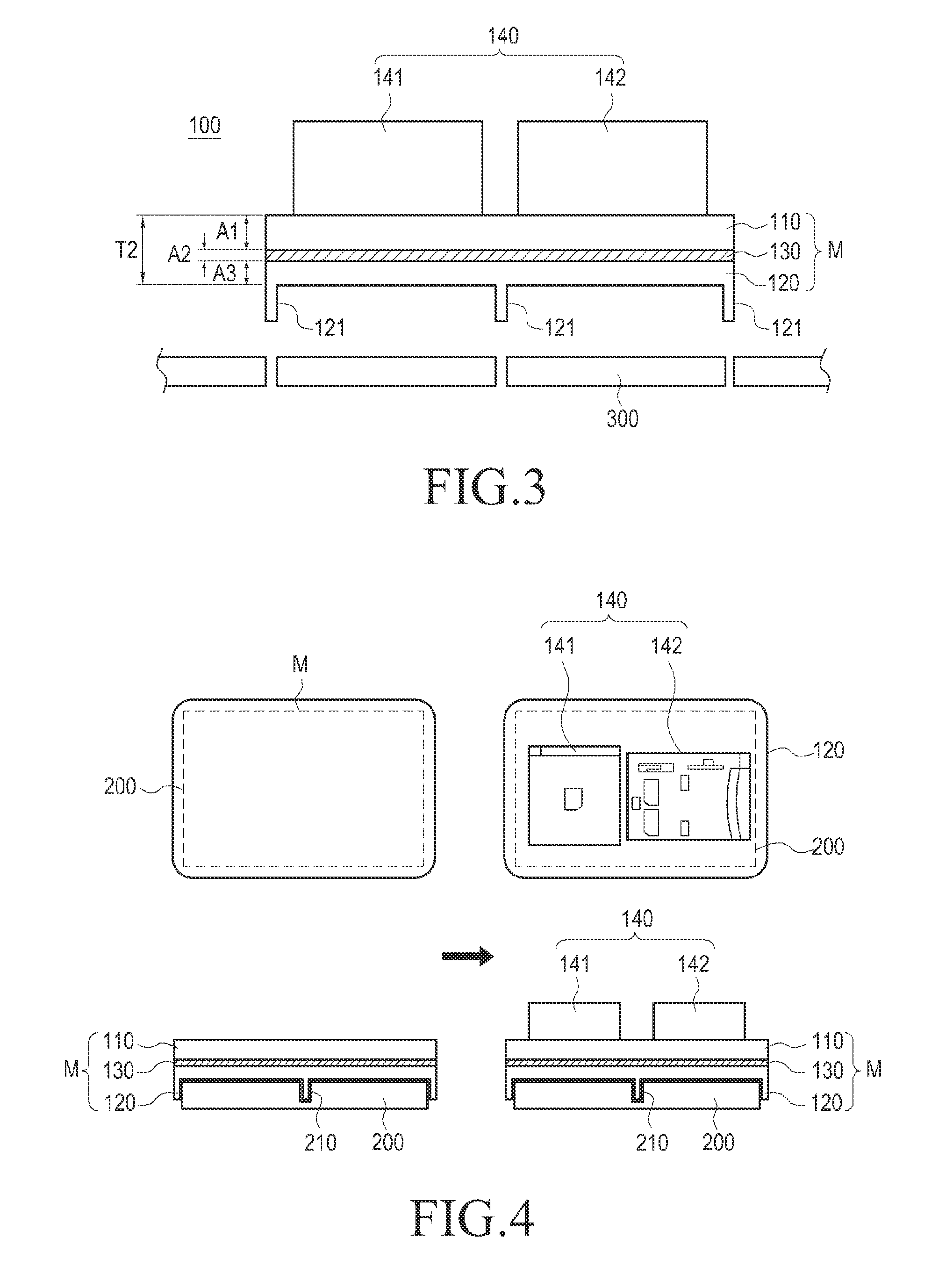 Portable terminal and method of manufacturing a module thereof