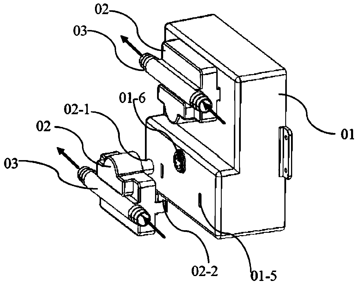 Detection unit integrated box and pipeline