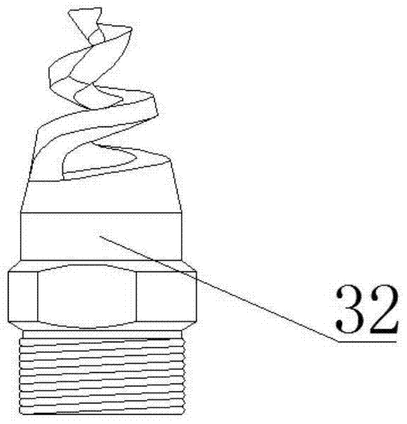 An aluminum electrolysis flue gas horizontal spray desulfurization device and method