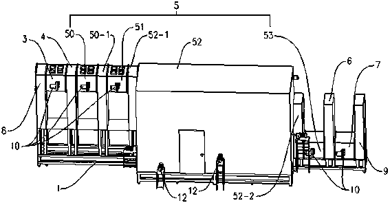 Full-automatic continuous vacuum drying system