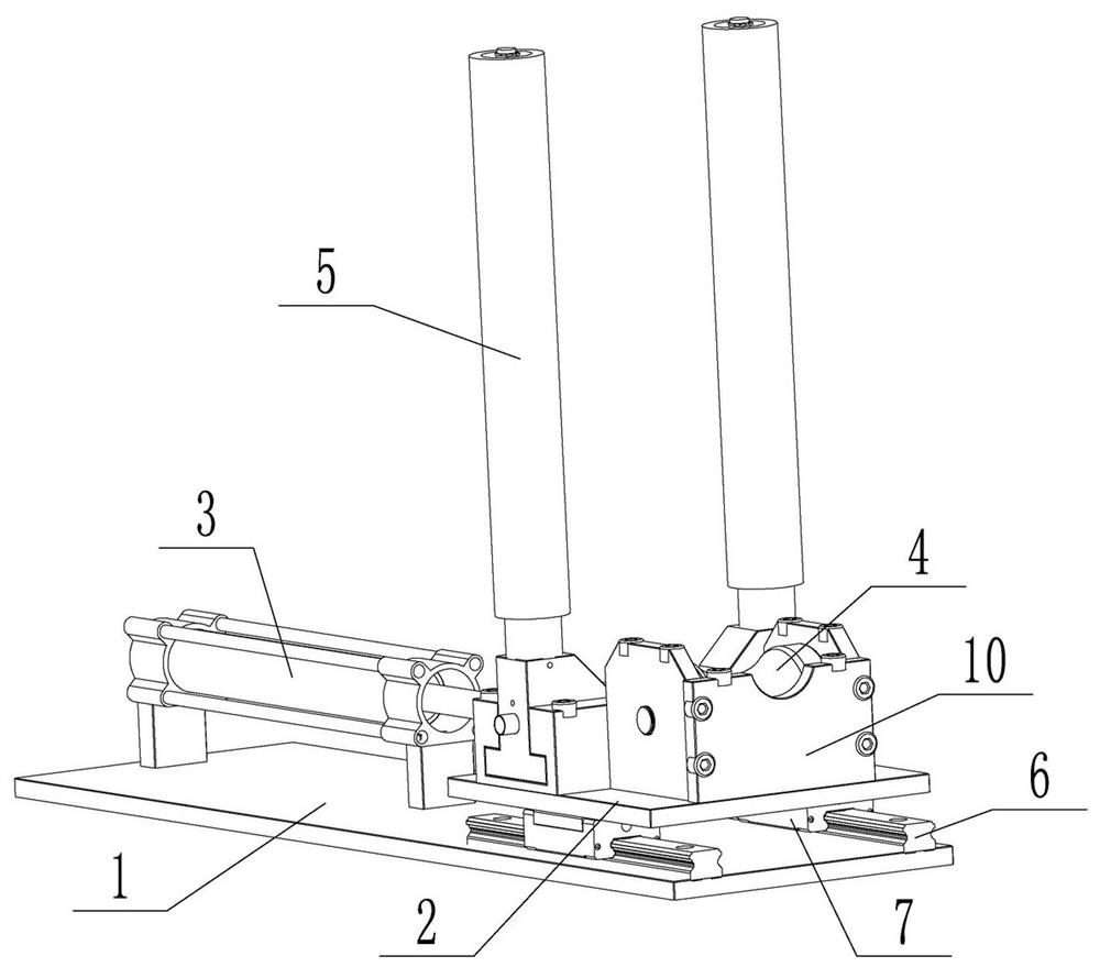 Automatic work fixture special for unmanned X-ray detection of helicopter rotor