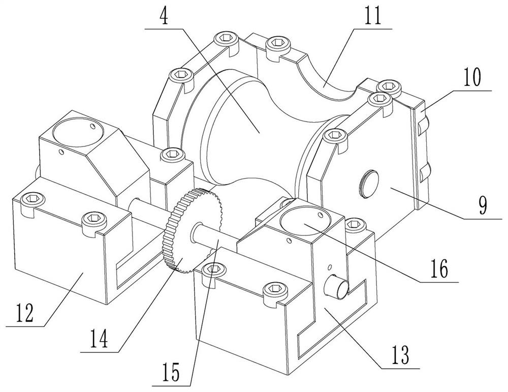 Automatic work fixture special for unmanned X-ray detection of helicopter rotor