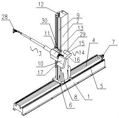 Pipeline inner wall spraying robot