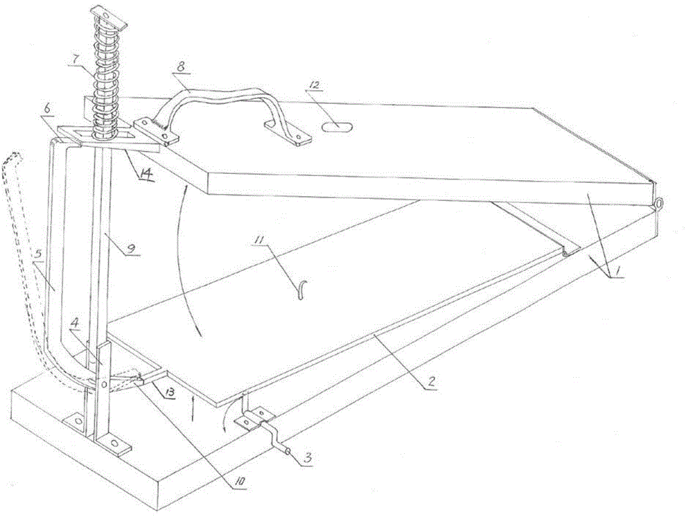 Clamping plate type mouse trapper