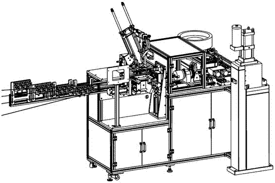 Iron wire automatic hair-twisting machine