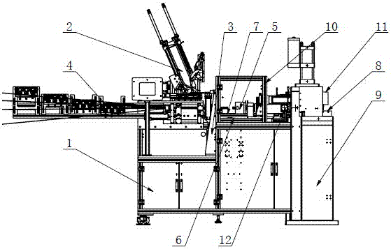 Iron wire automatic hair-twisting machine