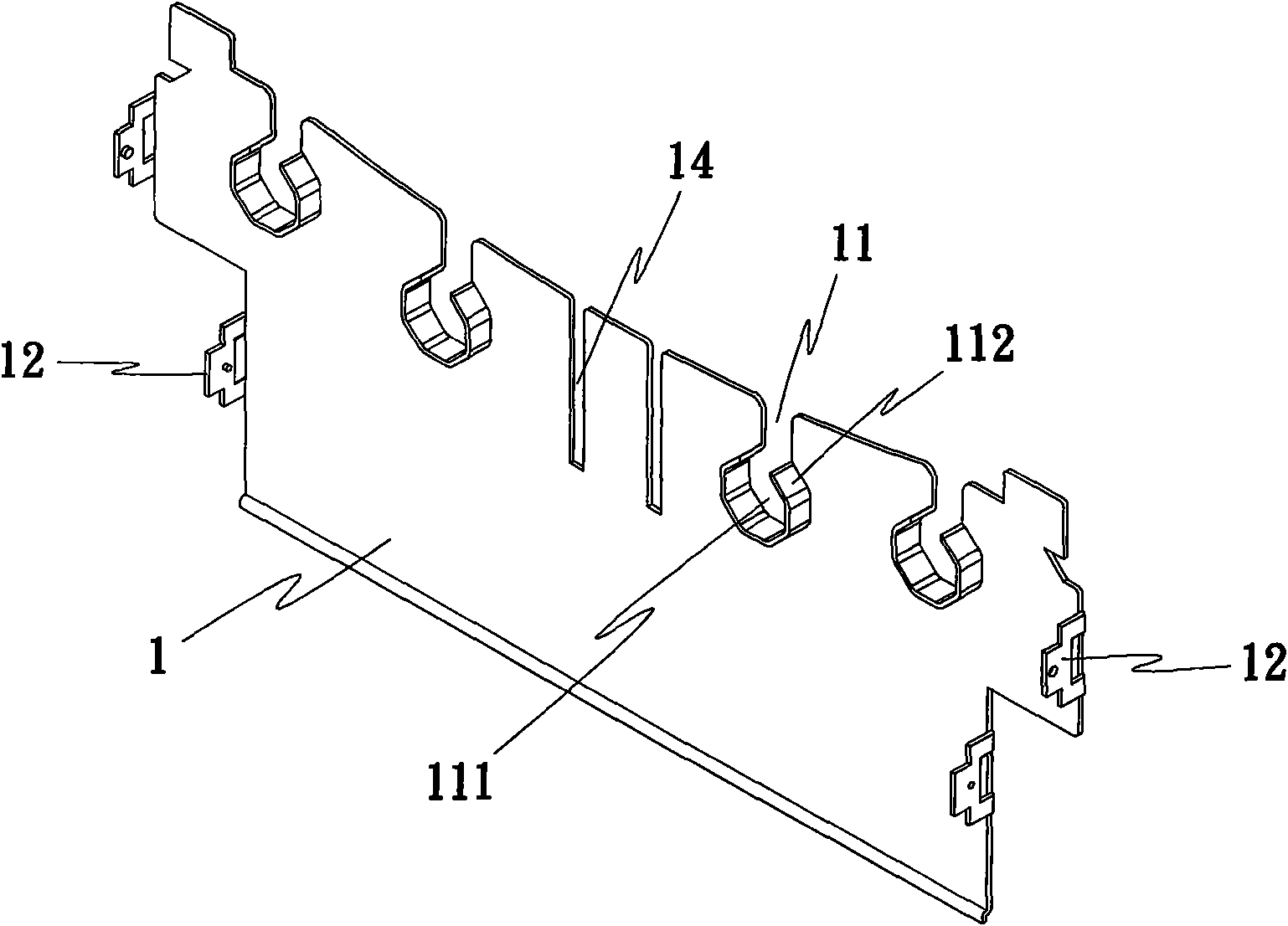 Close-fitting combined structure of cooling fin and heat pipe of radiator