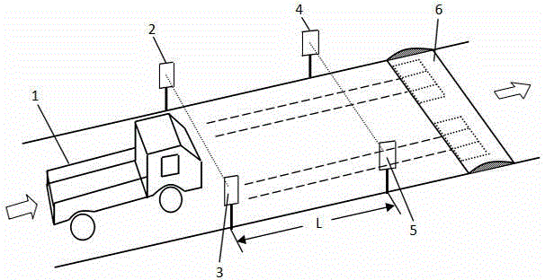 Toll station vehicle dynamic weighing estimation method and device