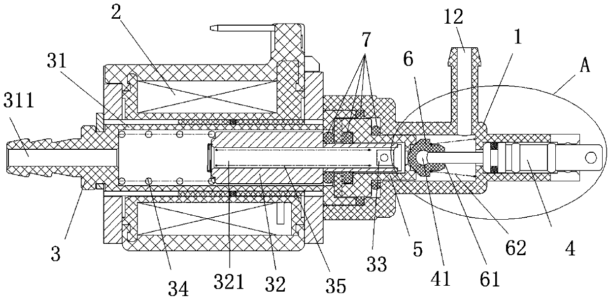 Appliance for conveying water by using plunger type electromagnetic pump