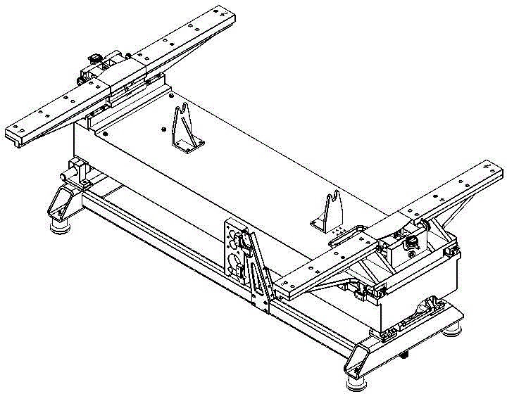 Measuring device for calibrating high-speed railway track measuring instrument